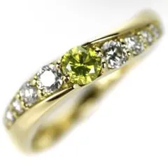 K18YG ダイヤモンド リング TD0.19ct D0.30ct 12号のサムネイル