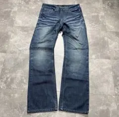 00s Archive grunge denim pants/Y2K 鬼ヒゲ