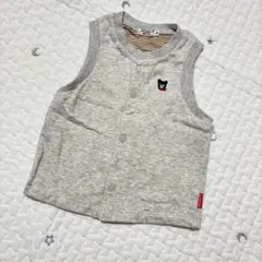 【新品未使用】DOUBLE.B ベスト 90 グレー