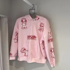 【上下セット】ピンクパーカースウェット