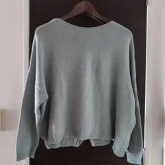 URBAN RESEARCH DOORSミントグリーン 2WAYニットセーター