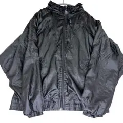 希少 Oldadidas 90s ヴィンテージ ブラック ナイロンジャケット
