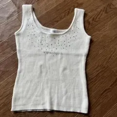 A・G  ビジュー付きタンクトップ