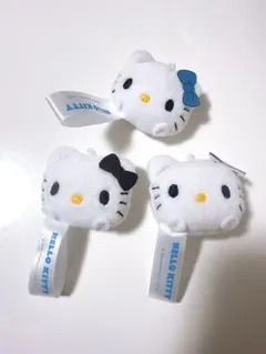 ハローキティ おてて付フェイスプチマスコット 3個セット