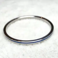 G35 シンプル ネイビーライン 細身リング 上品 大人きれいめ 重ね付け◎のサムネイル