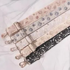 ⑅インド刺繍リボン⑅ ショルダーストラップ　チューリップ柄