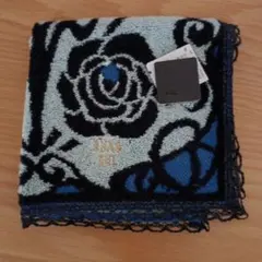 【新品未使用】ANNA SUI　アナスイ　タオルハンカチ　ラメ　ブルーのサムネイル