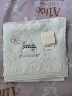 JILLSTUART 花柄刺繍 タオルハンカチ