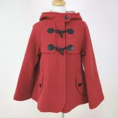 ブルーレーベルクレストブリッジ ショートダッフルコート 赤 オレンジ 38