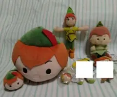 ピーターパン　ぬいぐるみ　フィギュア　など　計5点　ディズニー　ティンカーベル