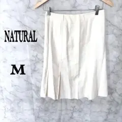 【NATURAL BEAUTY】スカート M 36 アイボリー フレア Aラインのサムネイル