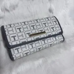 TOMMY HILFIGER 三つ折り財布 ホワイト、ネイビー