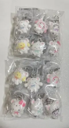 サンリオ　ふわふわスノー　めじるしアクセサリー　コンプリート×2