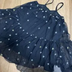 星の刺繍 ノースリーブワンピース 130cm