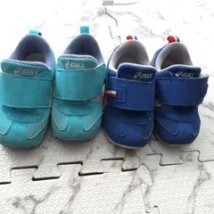 中古　美品　アシックス SUKUSUKU　スニーカー 14cm　2足セット