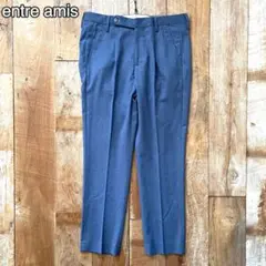 【極美品】entre amis テーパード ウール スラックス パンツ 32のサムネイル