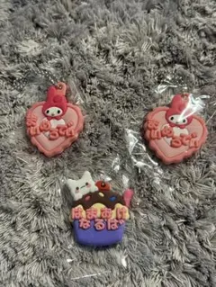 サンリオおなまえホルダーミニチュアラバーマスコット3個セット