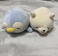 りぶはあと　マシュマロ アニマル マスコット　ぬいぐるみ　シロクマ　ペンギンのサムネイル