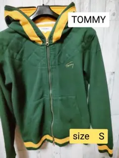 送料無料【TOMMY】 厚手ジップアップパーカー
