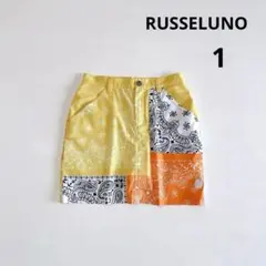 ラッセルノ ルチャ 1/S スカート 総柄 ペイズリー インナーパンツ付のサムネイル