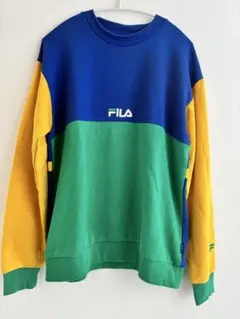 FILA クレイジーパターン スウェット トレーナー　Lサイズ