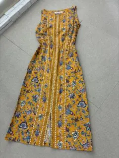 (L03459)Bon Vieux Temps ボンヴュータン 花柄 ワンピース