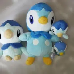 ポケモンセンター がんばれ！？ポッチャマ 喜怒哀楽ぬいぐるみ3種