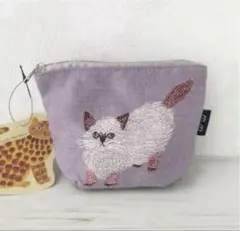 新品　松尾ミユキ　ポーチ　chad　猫　ねこ　ネコ　キャット