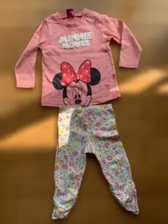 Disney ミニーマウス 長袖トップス 95 & レギンス 100 セット