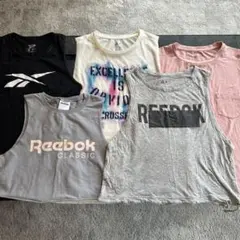【Reebok】タンクトップ 5枚セット Mサイズ(白のみXS)