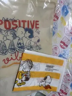 スヌーピー　セット　トートバッグ 巾着袋　手ぬぐい