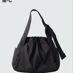 UNIQLO C ソフトパフィーショルダーバッグ ブラック