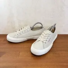 極美品　スペルガ　2750 　23.5センチ　ライトグレー　レザー cb