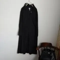 未使用H&MエイチアンドエムS黒シャツふんわりロングワンピース
