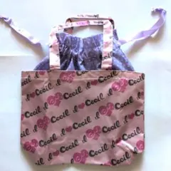 Cecil McBee トートバッグ 巾着付き 未使用品のサムネイル