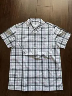 LACOSTE チェック柄 半袖シャツ 38