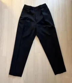 MARKAWARE ペグトップトラウザーズ ウールトロピカル ブラック サイズ1