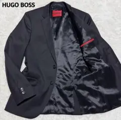 HUGO BOSS キルティング テーラード ジャケット ロゴボタン シングル HUGO BOSS (ヒューゴボス) ストレッチ シアサッカー シングル