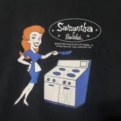 1997年 奥様は魔女 vintage サマンサ ハンナバーベラ 黒 Tシャツのサムネイル