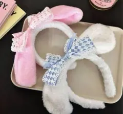 コスプレ　ウサギ耳　ヘッドドレス ピンク リボン　マイメロ　サンリオ　ハロウィン