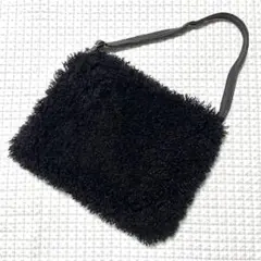 美品 nouer ヌエール ヤマダヤ トートバッグ ファー ブラック レザー 黒のサムネイル