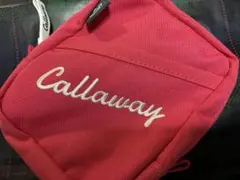 Callaway ピンク ポーチ カラビナ付き