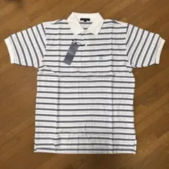 20900新品 フェリージゴルフ メンズ ストライプ半袖ポロシャツ