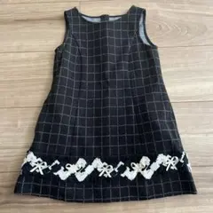 TOCCA チェック柄ノースリーブワンピース 100