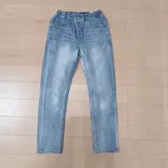 ライトブルー デニム ロングパンツ　150cm