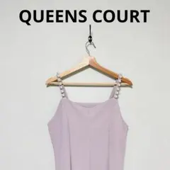QUEENS COURT クイーンズコート パールキャミワンピース 手洗い可能のサムネイル