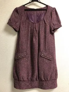 【中古品】favori ツイード調ワンピース