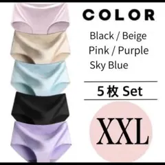 シームレスショーツ 5枚セット XXL