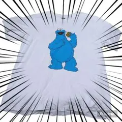 カウズ ユニクロ クッキーモンスター Tシャツ ホワイト xl