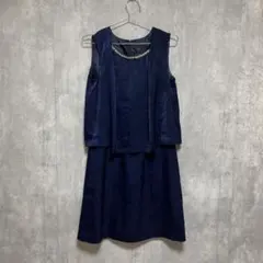 BEAMS HEART ドッキングワンピース　ノースリーブ ドレス